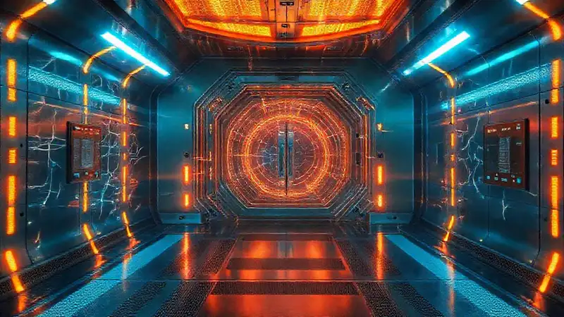 Campo de energía electromagnética en contención avanzada