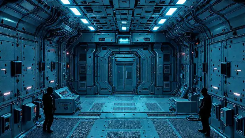Cámaras seguras con tecnología avanzada futurista
