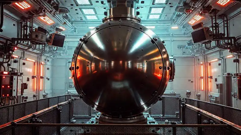 Objeto metálico peligroso en instalación secreta