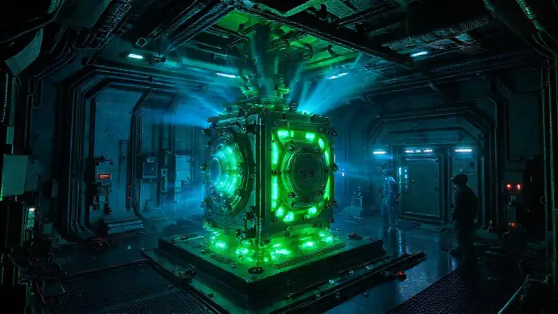 Estructura metálica, energía misteriosa y protección avanzada