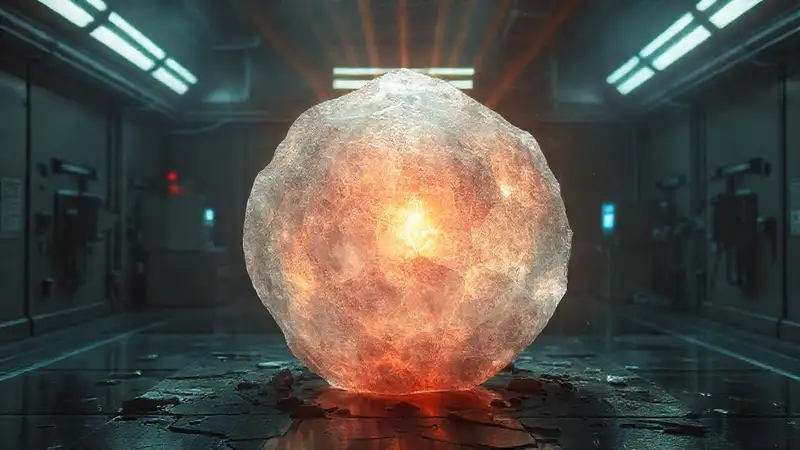 Cristal fracturado emite luz enigmática en laboratorio seguro