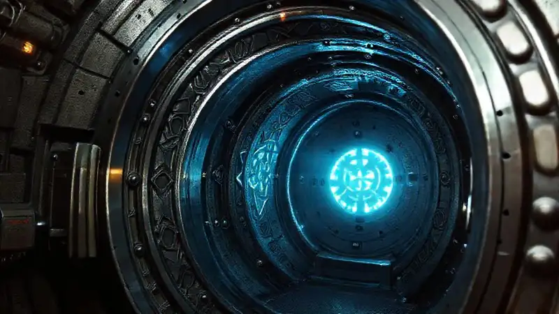 Estructura metálica misteriosa con energía electromagnética