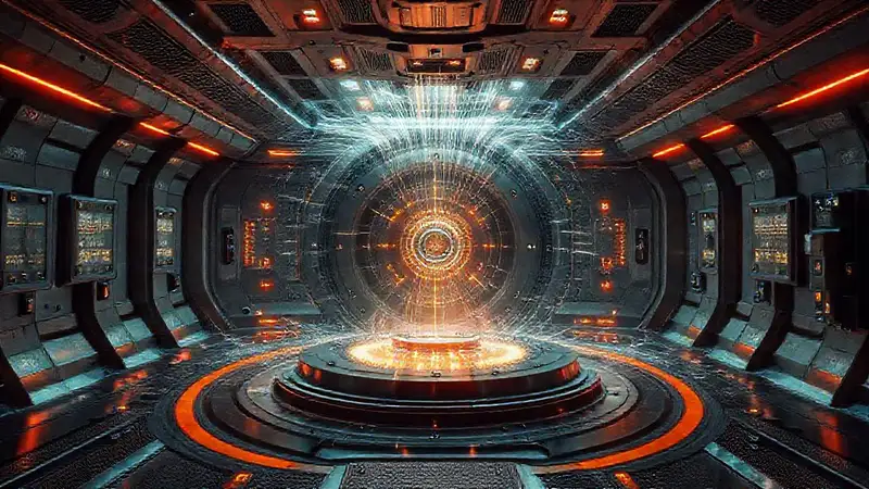 Cámara futurista con tecnología de contención avanzada