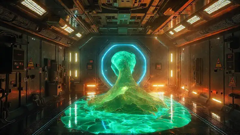 Anomalía electromagnética en cámara futurista segura