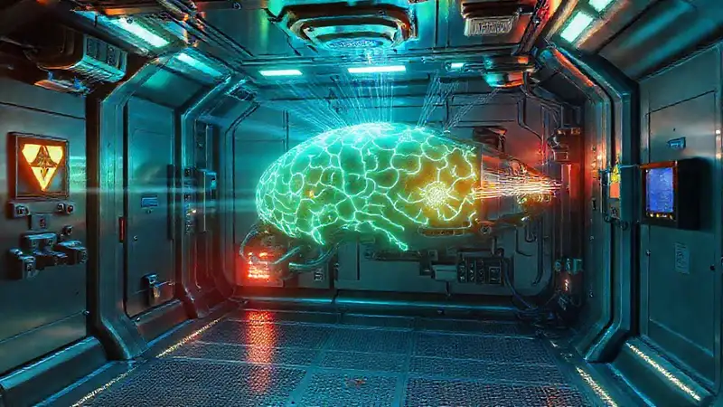 Habitación de contención segura y futurista