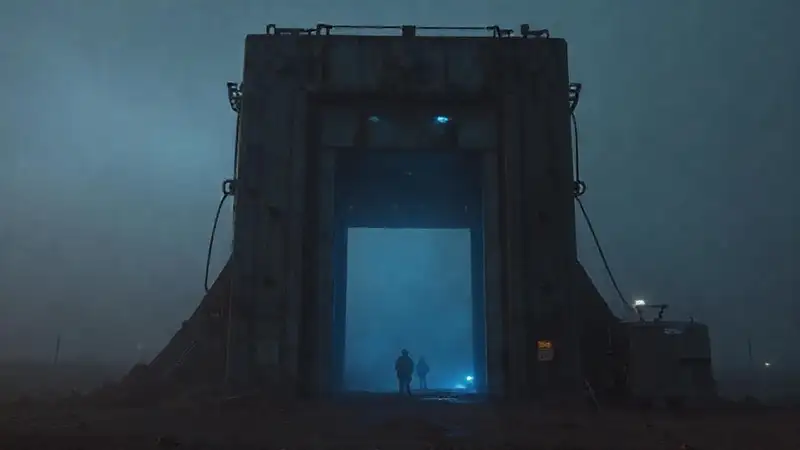 Estructura misteriosa en entorno de alta seguridad