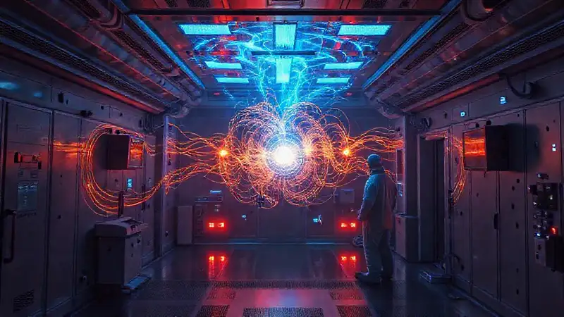 Sala de contención con energía y seguridad