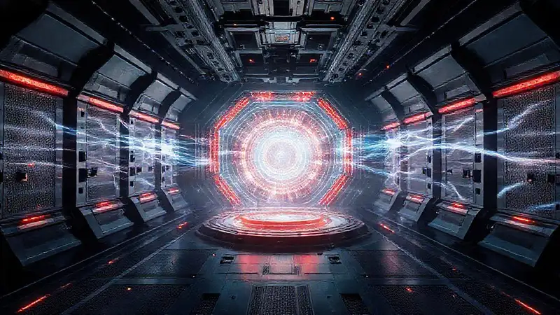 Cámera futurista con energía y seguridad avanzada