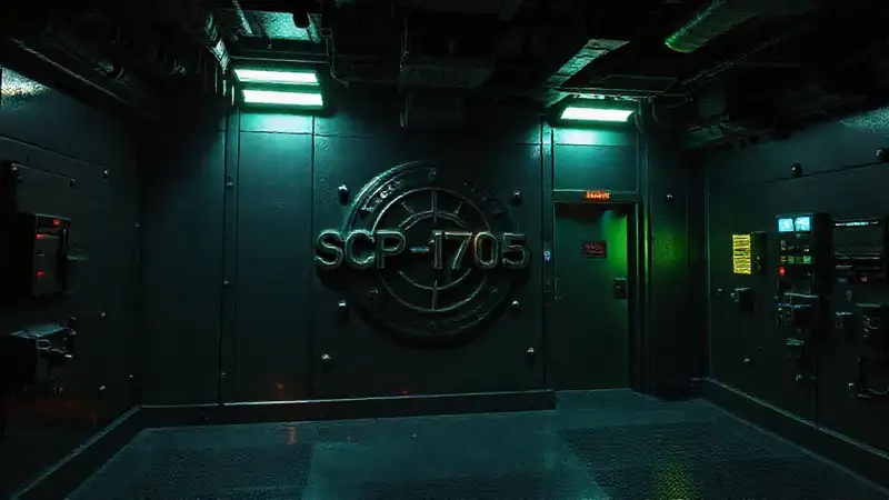Sala de contención segura y futurista