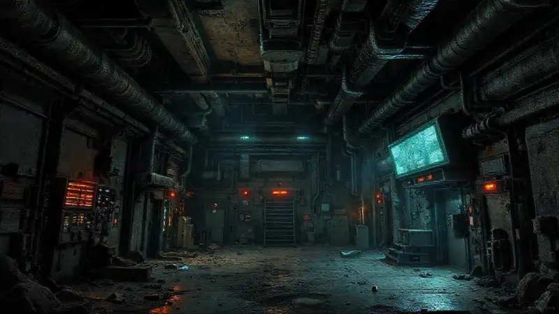 Búnker industrial misterioso y peligroso