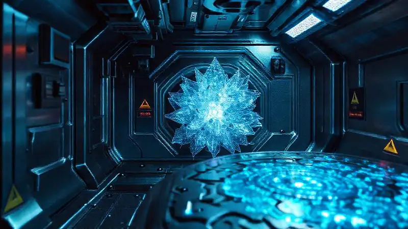 Cámara de contención con patrón fractal misterioso