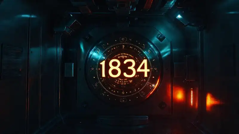 Cámara de contención con SCP-1834 brillante y cautelosa