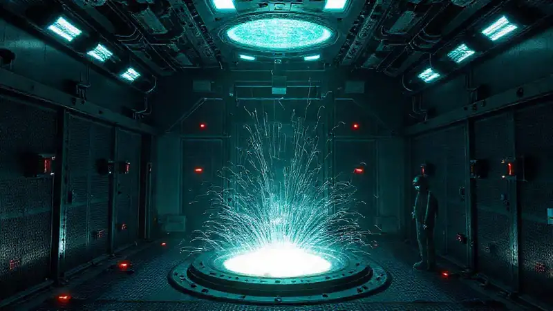 Campo electromagnético misterioso en cámara de contención