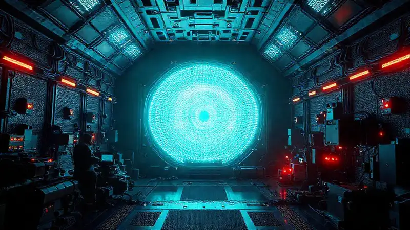 Cámara de contención energética futurista y segura