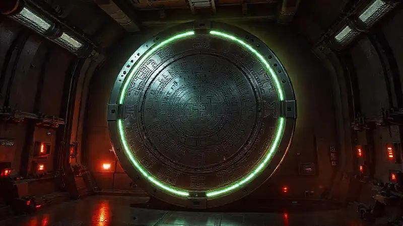 Artefacto alienígena en contención subterránea