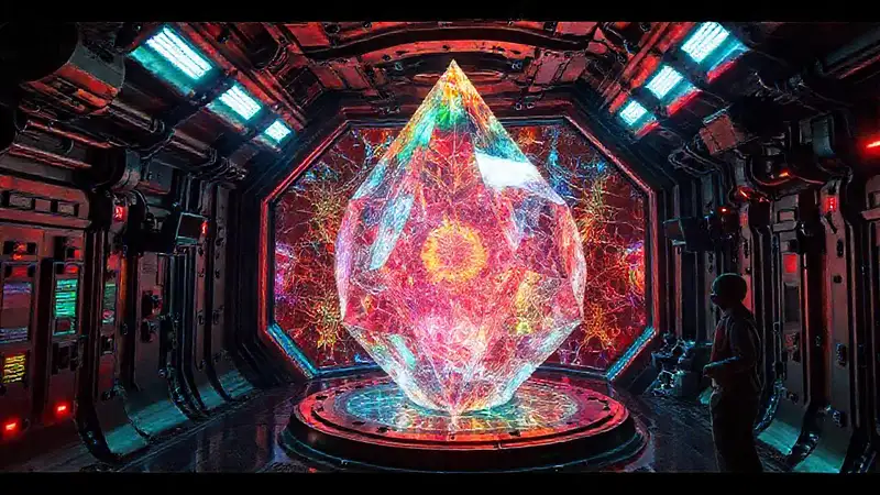 Sala segura con cristales y efectos visuales