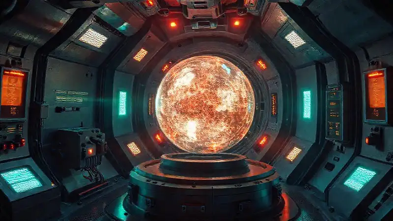 Anomalía energética en cámara futurista sellada