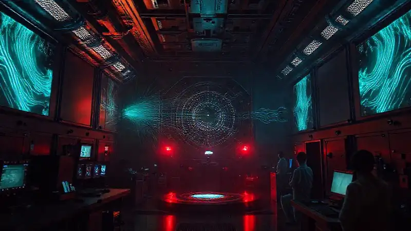 Anomalía espacial luminosa en cámara de control