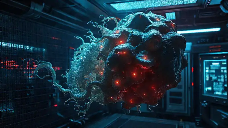 Estructura misteriosa con energía y seguridad