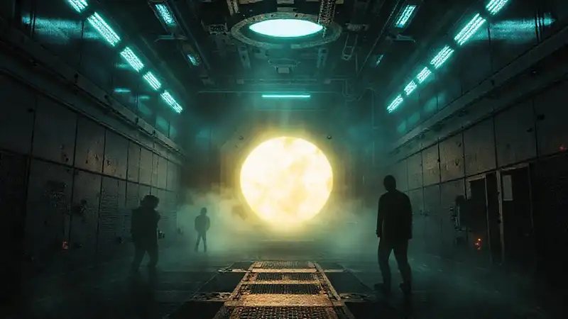 Gas misterioso en cámara futurista y segura