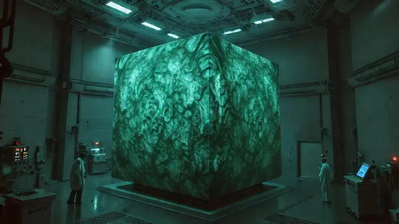 Estructura cúbica misteriosa y vigilada