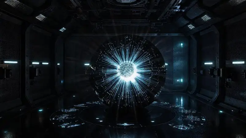 Núcleo negro radiante en cámara misteriosa