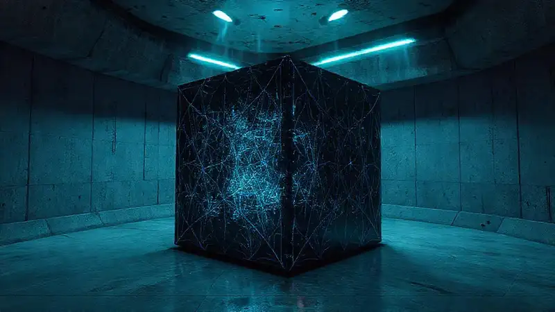 Cubo misterioso con tecnología extraterrestre avanzada