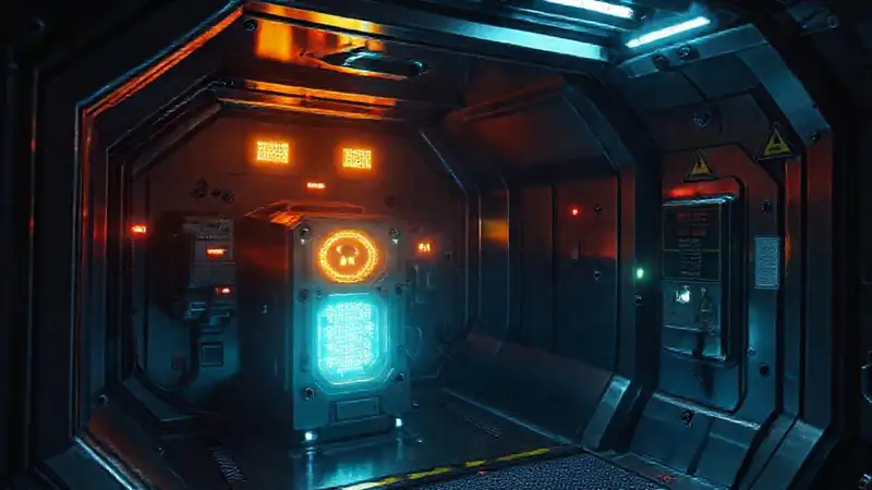 Cámara futurista con energía y seguridad avanzada