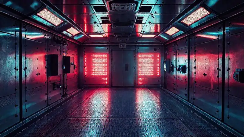 Sala de contención segura y tecnológica