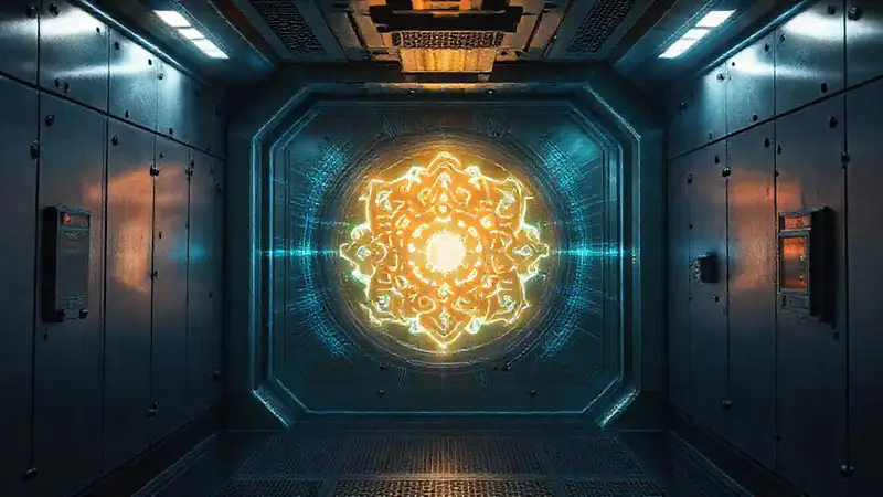 Cárcel de alta tecnología con artefacto misterioso