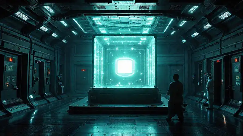 Cámara futurista con energía y seguridad avanzada