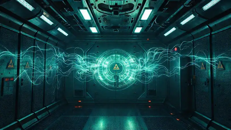 Campo electromagnético misterioso en cámara de contención