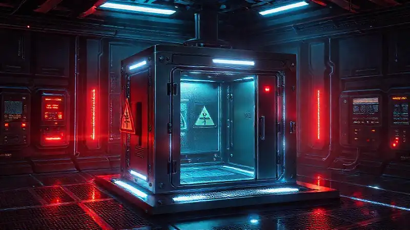 Cámara futurista de alta seguridad y energía