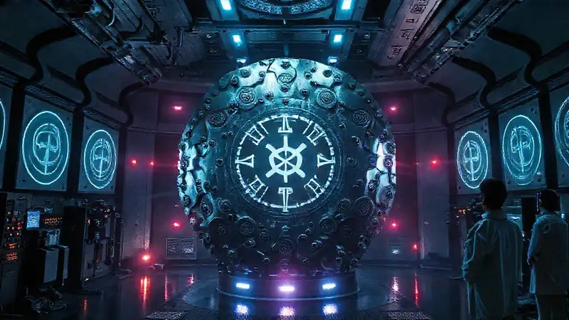 Estructura metálica, símbolos, energía y control
