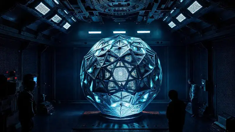 Estructura misteriosa y peligrosa en sala segura