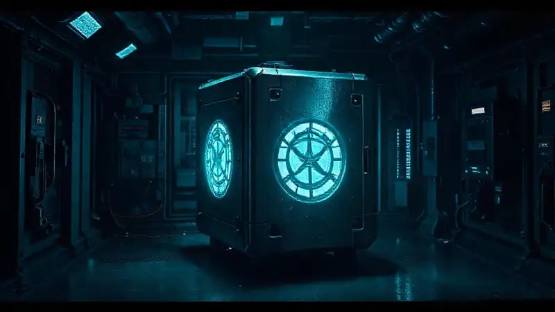 Habitación de contención futurista y segura
