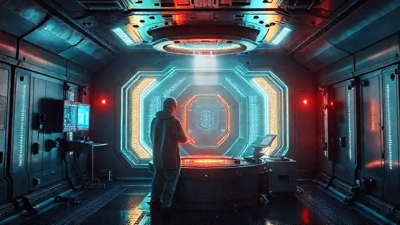 Cámaras futuristas con campos electromagnéticos y seguridad