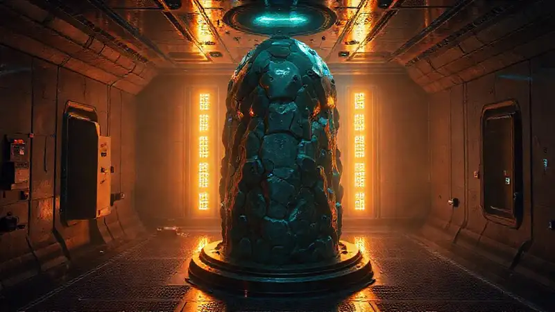 Estructura futurista, señales, anomalía misteriosa