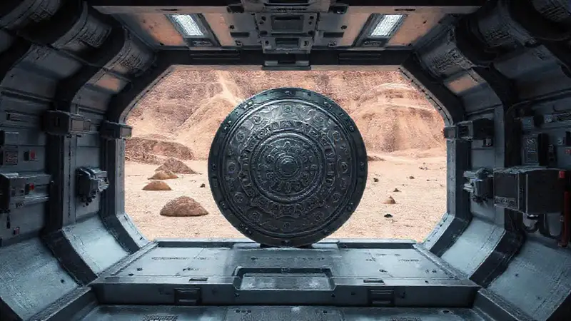 Cámara de contención, artefacto circular y misterioso