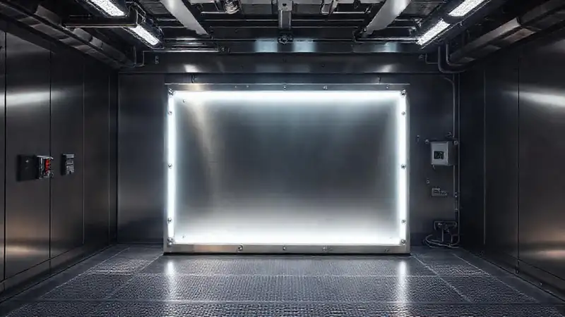 Cuarto de alta tecnología, seguro y controlado