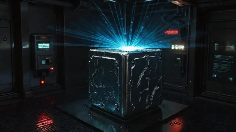 Cubo metálico con tecnología avanzada y protección