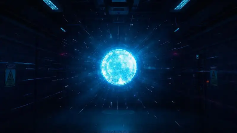 Campo de energía misterioso en sala segura