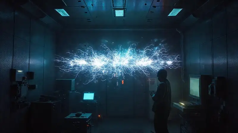 Campo electromagnético misterioso en cámara de contención