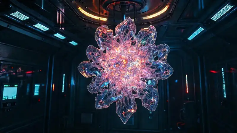 Estructura fractal suspendida