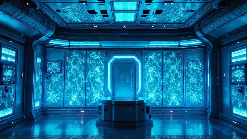 Cámera futurista y segura con tecnología avanzada