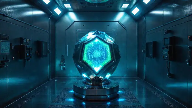Objeto metálico brillante