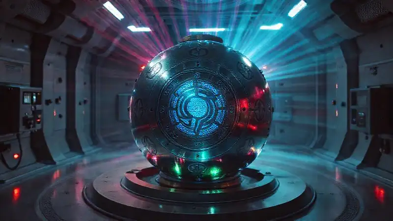 Esfera metálica brillante