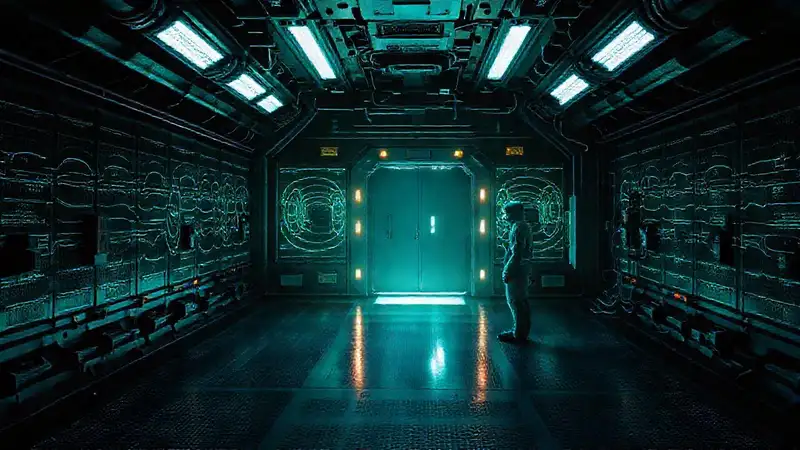 Misteriosa cámara de alta tecnología y seguridad