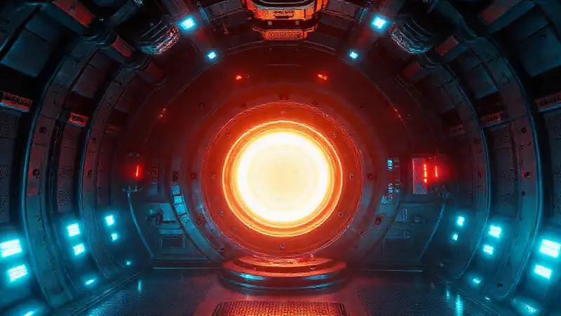 Objeto misterioso en contención futurista y segura