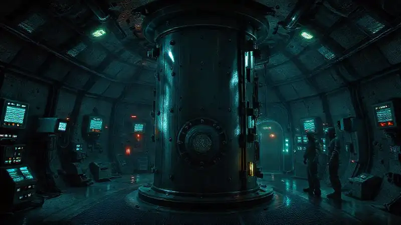 Estructura metálica misteriosa en contención subterránea